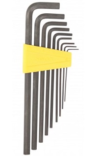 SOLEX ชุดประแจหกเหลื่ยมยาว 9 ชิ้น (รมดำ), HEX KEY SET