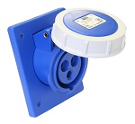 PCE เต้ารับแบบฝังเฉียง ชนิดกันน้ำ FLANGED SOCKET SLOPING