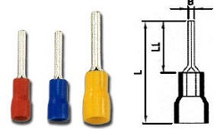 T.LUG PIN1.5AF หางปลาเสียบก้านไม้ขีด กลมหุ้ม (สีแดง) 
