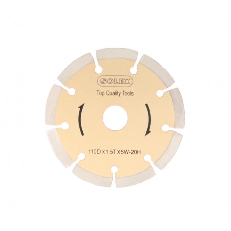 SOLEX แผ่นตัดเพชรคอนกรีต 110x1.5x5W-20H