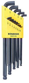 BONDHUS BALL DRIVER  STUBBY ประแจ L สีดำ หัวบอลยาว หัวสั้น