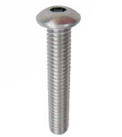 สกรูหัวจมกลมสแตนเลสเกลียวมิล M12 X 25MM 