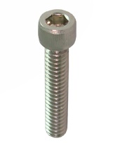 สกรูหัวจมสแตนเลสเกลียวมิล 304 M16X55MM 