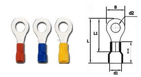 T.LUG หางปลากลมหุ้ม INSULATED RING TERMINALS
